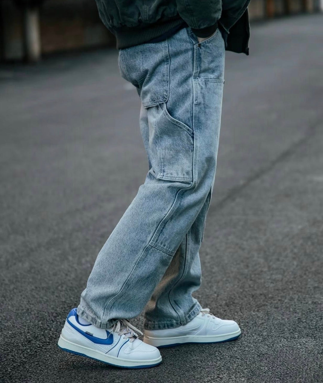 2-Knee Straight Cargo Pants