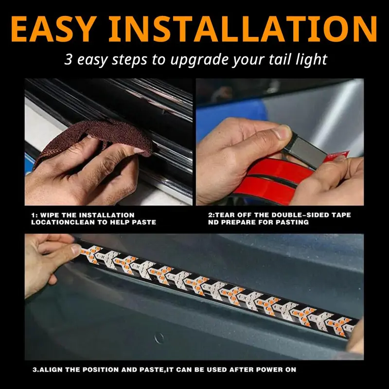 Fishbone Shaped LED Tailgate Light Bar