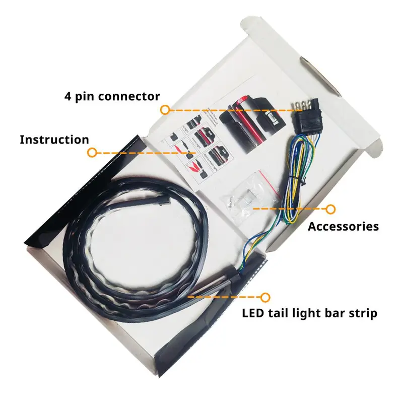 Fishbone Shaped LED Tailgate Light Bar